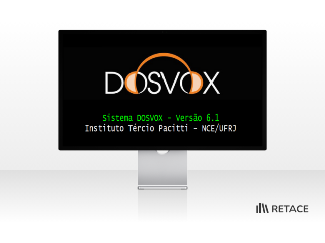 Dosvox em tela de computador